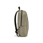 Mochila de nylon reciclado con cremalleras impermeables 22L 15,6'' color camel tercera vista