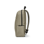 Mochila de nylon reciclado con cremalleras impermeables 22L 15,6'' color camel cuarta vista