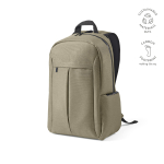 Mochila de nylon reciclado con cremalleras impermeables 22L 15,6'' color camel