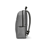 Mochila de nylon reciclado con cremalleras impermeables 22L 15,6'' color gris claro cuarta vista