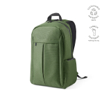 Mochila de nylon reciclado con cremalleras impermeables 22L 15,6'' color verde militar