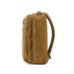 Mochila de algodón reciclado con revestimiento de cera 230 g/m2 color camel cuarta vista