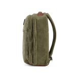 Mochila de algodón reciclado con revestimiento de cera 230 g/m2 color verde militar cuarta vista