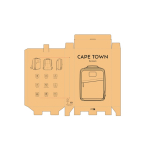 Mochila de algodón reciclado con revestimiento de cera 230 g/m2