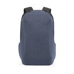 Mochila para marketing con cerradura numérica y tejidos anticorte 20L 15,6'' color azul vista frontal