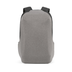 Mochila para marketing con cerradura numérica y tejidos anticorte 20L 15,6'' color gris claro vista frontal