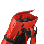 Mochila impermeable ecológica con cierre magnético para PC 17” color rojo segunda vista de detalle