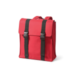 Mochila de piel sintética reciclada y plástico reciclado para PC 17” color burdeos