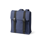 Mochila de piel sintética reciclada y plástico reciclado para PC 17” color azul
