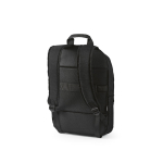Mochila de 300D RPET para ferias con compartimento frontal 18L 15,6'' color negro segunda vista