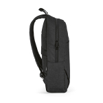 Mochila de 300D RPET para ferias con compartimento frontal 18L 15,6'' color negro tercera vista