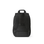 Mochila de 300D RPET para ferias con compartimento frontal 18L 15,6'' color negro vista trasera
