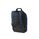 Mochila de 300D RPET para ferias con compartimento frontal 18L 15,6'' color azul segunda vista