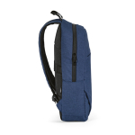 Mochila de 300D RPET para ferias con compartimento frontal 18L 15,6'' color azul tercera vista