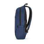 Mochila de 300D RPET para ferias con compartimento frontal 18L 15,6'' color azul cuarta vista