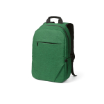 Mochila de 300D RPET con compartimento frontal con cremallera 18L 15,6” color verde