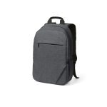 Mochila de 300D RPET con compartimento frontal con cremallera 18L 15,6” color gris oscuro