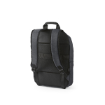 Mochila de 300D RPET para ferias con compartimento frontal 18L 15,6'' color gris oscuro segunda vista