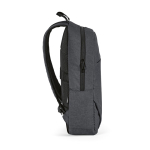 Mochila de 300D RPET para ferias con compartimento frontal 18L 15,6'' color gris oscuro tercera vista