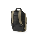 Mochila de 300D RPET para ferias con compartimento frontal 18L 15,6'' color camel segunda vista