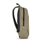 Mochila de 300D RPET para ferias con compartimento frontal 18L 15,6'' color camel tercera vista