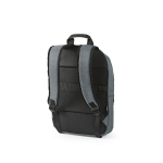 Mochila de 300D RPET para ferias con compartimento frontal 18L 15,6'' color gris claro segunda vista