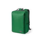 Mochila de poliéster reciclado para PC con cierres impermeables 15,6'' color verde