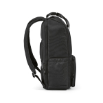 Mochila de poliéster reciclado con compartimento para portátil 18L color negro tercera vista
