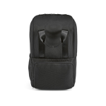 Mochila de poliéster reciclado con compartimento para portátil 18L color negro segunda vista frontal