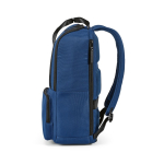 Mochila de poliéster reciclado con compartimento para portátil 18L color azul cuarta vista