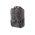 Mochila de poliéster reciclado con compartimento para portátil 18L color gris segunda vista