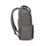 Mochila de poliéster reciclado con compartimento para portátil 18L color gris tercera vista