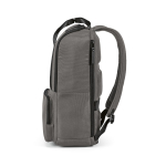 Mochila de poliéster reciclado con compartimento para portátil 18L color gris cuarta vista