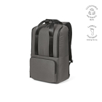 Mochila de poliéster reciclado con compartimento para portátil 18L color gris