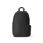 Mochila corporativa de RPET para portátil con acabado ripstop 15,6'' color negro vista frontal