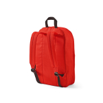 Mochila corporativa de RPET para portátil con acabado ripstop 15,6'' color rojo segunda vista