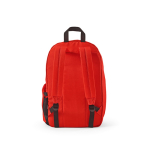 Mochila corporativa de RPET para portátil con acabado ripstop 15,6'' color rojo vista trasera