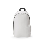 Mochila corporativa de RPET para portátil con acabado ripstop 15,6'' color blanco vista frontal