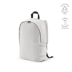 Mochila corporativa de RPET para portátil con acabado ripstop 15,6'' color blanco