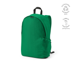 Mochila corporativa de RPET para portátil con acabado ripstop 15,6'' color verde