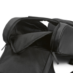 Mochila de cuero sintético con espacio acolchado para portátil 20L color negro septima vista