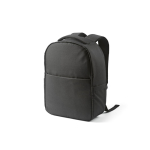 Mochila urbana de plástico reciclado con cinta para trolley 17” color negro