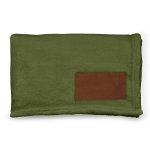 Manta extra suave de RPET con parche imprimible 240 g/m2 color verde militar segunda vista