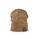 Gorro sostenible de RPET ideal para los días fríos de invierno color camel