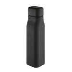 Botella de acero reciclado hermética con estilo industrial 1L color negro