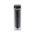 Botella de plástico reciclado con exclusivo cierre giratorio 500ml color negro