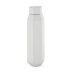 Botella hexagonal de acero inoxidable reciclado antifugas 500ml color blanco