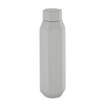 Botella hexagonal de acero inoxidable reciclado antifugas 500ml color gris