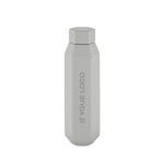 Botella hexagonal de acero inoxidable reciclado antifugas 500ml vista principal