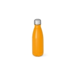 Botella de acero inoxidable reciclado con acabado mate 400ml color naranja